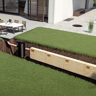 ACO RainBloxx Infiltratie Element 200 (36L) 120x15x20cm