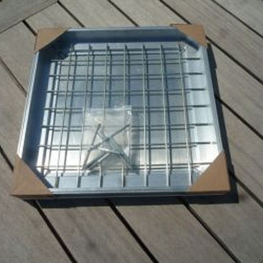 Tegeldeksel aluminium 60x60x6cm