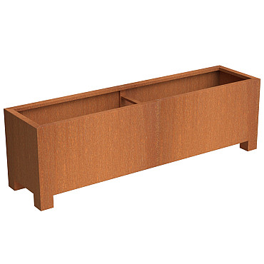 CARREZ met poten 1000x400x800mm Corten (CAP24.3)