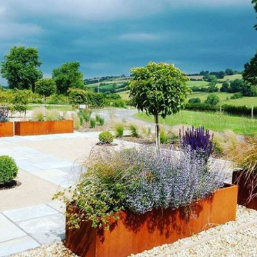 CARREZ met bodem 1200x400x400mm Corten (CA25.2)