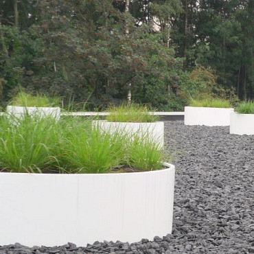 CIRCUM met bodem Ø2000x600mm Aluminium (AM1.2)