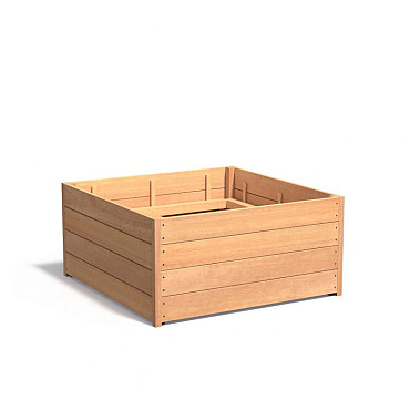 CARREZ met bodem 1200x1200x620mm Hardhout 21mm (HS4.2)