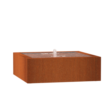 Corten Watertafel 1200x1200x400mm Corten 3mm (CB11)