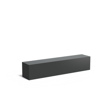 Sokkel 2000x400x400mm Aluminium 3mm (AS30)