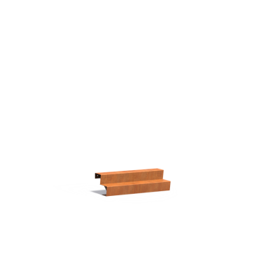 Trap 1250x480x340mm Corten 3mm (CST2.2)