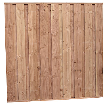 Beto-dichtplankscherm van fijnbezaagde Douglas planken 180x180cm