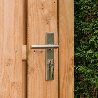 RVS luxe deurbeslagset SKG keurmerk met slotkast cilinder en slot Incl duimen