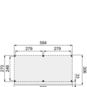 Douglasvision Buitenverblijf Comfort 600x270cm onbehandeld