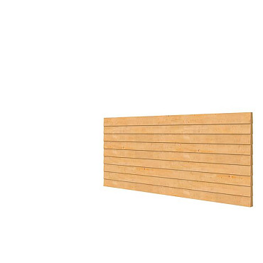 Douglas wandpakket t.b.v. dubbelzijdige wand kapschuur Comfort 371x162 cm, kleurloos geïmpregneerd.