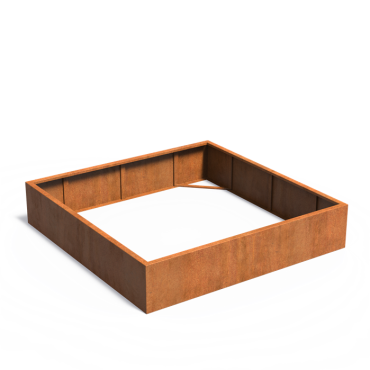 CARREZ zonder bodem 2000x2000x600mm Corten (CAW1.2)