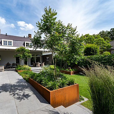 CARREZ zonder bodem 1200x1200x600mm Corten (CAW4.2)