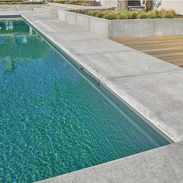 ArtiStone Oud Hollands Zwembadrand hoekstuk 90 graden 60/40x60/40x5cm Grijs