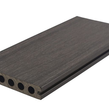 WPC 22,5x210mm FIberdeck Premium | ronde kamer | 2-zijdig | Dark Grey 300cm