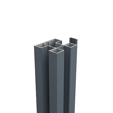 Boston Aluminium H-paal 75x75mm L-190 cm RAL7016