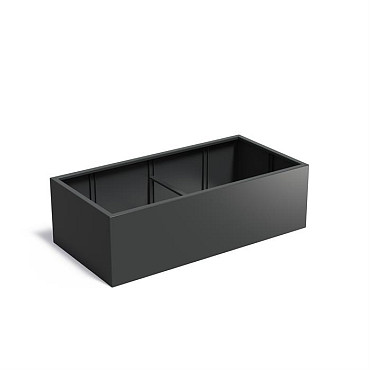 CARREZ zonder bodem 2000x1000x600mm Aluminium (AFW20.1)