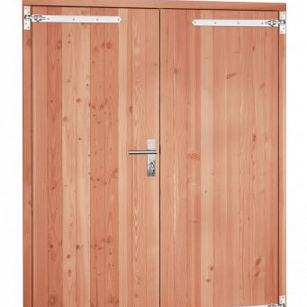 Redvision dubbele deur dicht  incl. beslag