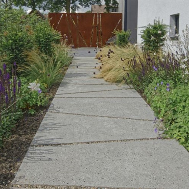 TRAPEZIUM 120X60/30X8 CM GRIJS