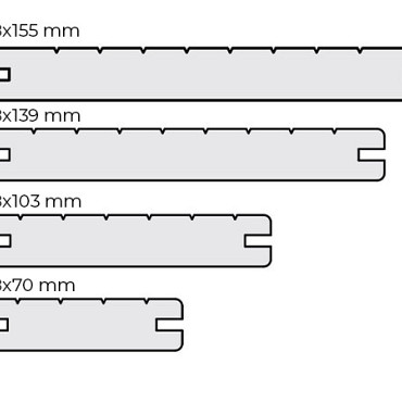 Gevelbekleding | Thermo Bamboe Melody | 18 x 70 mm | 186cm