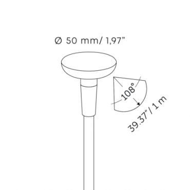 Solitary MINI SWAY LIGHT HEAD PEARL GREY