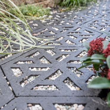 Oud Hollande Eco Tegel 37,5x37,5x7cm antraciet