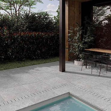 Robusto Ceramica 3.0® Shellstone Grigio 60x60x3cm