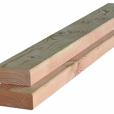 Balk douglas 45x95x4000mm onbehandeld, gedroogd en geschaafd