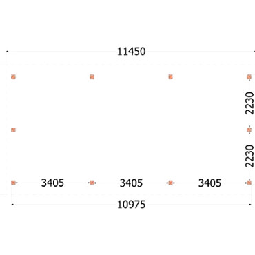 Kapschuur de Hofstee XXL 11450x5950x4600mm (bxdxh)