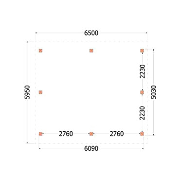 Kapschuur de Hofstee XXL 6550x5950x4600mm (bxdxh)
