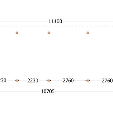 Buitenverblijf Zadeldak XL 11100x4400x4250mm (bxdxh)