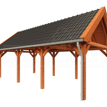 Buitenverblijf Zadeldak XL 8200x4400x4250mm (bxdxh)