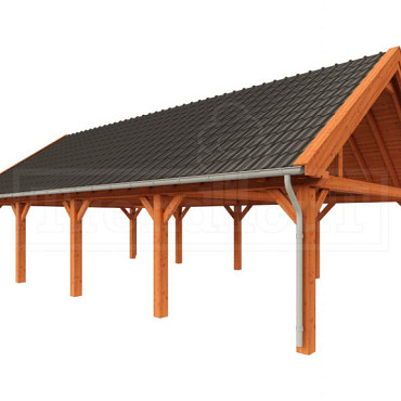 Buitenverblijf Zadeldak XXL 12500x7000x5000mm (bxdxh)