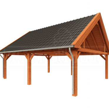 Buitenverblijf Zadeldak XXL 7850x7000x5000mm (bxdxh)