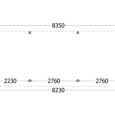 Buitenverblijf Casa 8350x3300x2600mm (bxdxh)
