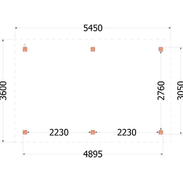 Buitenverblijf Florence 5450x3600x2600mm (bxdxh)