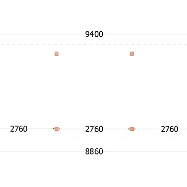 Buitenverblijf Florence 9400x3600x2600mm (bxdxh)