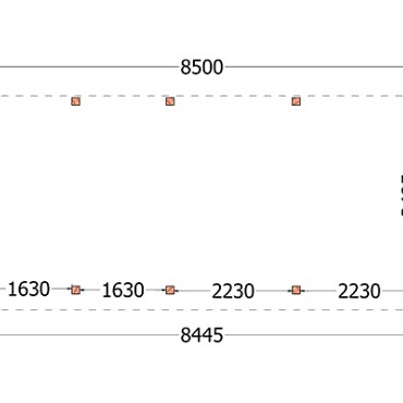 Buitenverblijf Mensa 8500x4000x2600mm (bxdxh)