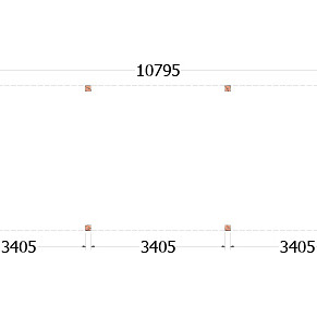 Buitenverblijf Palermo 10800x3700x2450mm (bxdxh)