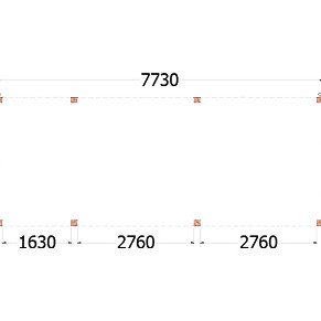 Buitenverblijf Palermo 7750x3100x2450mm (bxdxh)