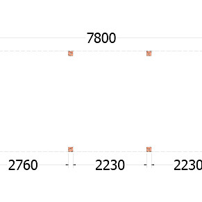 Buitenverblijf Palermo 7800x3100x2450mm (bxdxh)