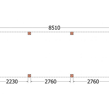 Buitenverblijf Palermo XXL 8550x3150x2450mm (bxdxh)