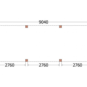 Buitenverblijf Palermo XXL 9050x3150x2450mm (bxdxh)