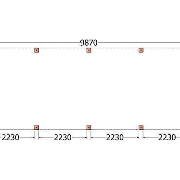 Buitenverblijf Palermo XXL 9900x3800x2450mm (bxdxh)