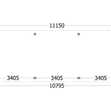Buitenverblijf Siena 11150x4150x2500mm (bxdxh)