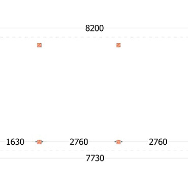Buitenverblijf Siena 8200x4150x2500mm (bxdxh)