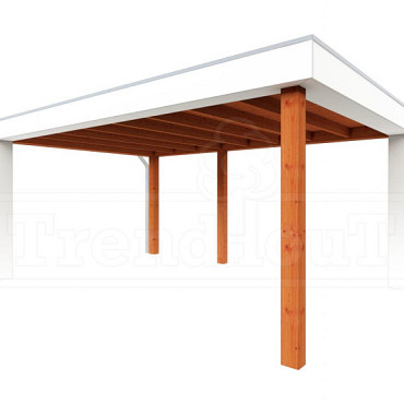 Buitenverblijf Verona model links 5100x4000x2500mm (bxdxh)