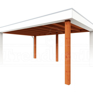 Buitenverblijf Verona model links 5200x4000x2500mm (bxdxh)