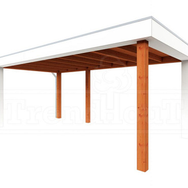 Buitenverblijf Verona model links 5750x3350x2500mm (bxdxh)