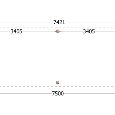 Buitenverblijf Verona model links 7500x3350x2500mm (bxdxh)