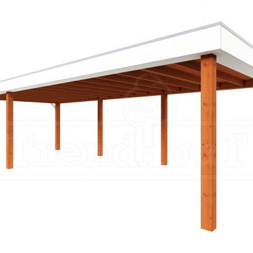 Buitenverblijf Verona model links 9150x4000x2500mm (bxdxh)