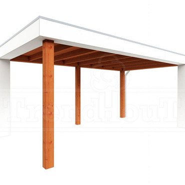 Buitenverblijf Verona model rechts 5200x3350x2500mm (bxdxh)